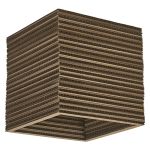 Ledvance Decor Wand und Deckenleuchte Quadrat Braun | Geeignet für 1x E27