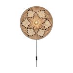 Good&Mojo Wandleuchte Andros Natural/Weiß | Geeignet für 1x E27 