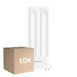 Mehrfachpackung 10x Ledvance DULUX-F LED 8W - 840 Kaltweiß | 4-Pins - Ersatz Für 18W
