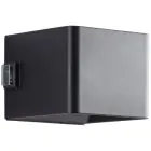 Brilliant Iseo Wandleuchte Plastik Schwarz 4W 300lm - 830 Warmweiß | IP44 - Außenbeleuchtung - Bewegungs- und Lichtsensor - USB Wiederaufladbar