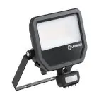 Ledvance Led-Scheinwerfer Aluminium Schwarz 41W 6000lm 100D - 840 Kaltweiß | IP65 - Bewegungs- Und Lichtsensor - Symmetrisch